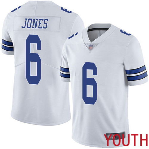 Youth Dallas Cowboys Limited White Chris Jones Road #6 Vapor Untouchable NFL Jersey